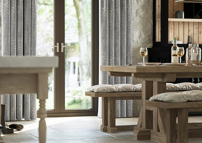 Willow Field, Stone Grey - Made to Measure Curtains - Image 5